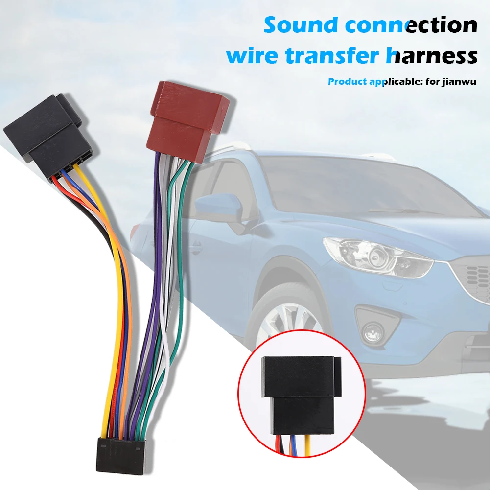 For KENWOOD Car Stereo Radio ISO Wiring Harness Connector Adaptor Cable Loom