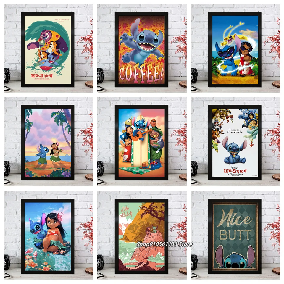 Disney Classic Film Full Square/Round Diamond Painting Lilo And Stitch Diamond Painting Cross Stitch Home Decor Wall Art Dsn543