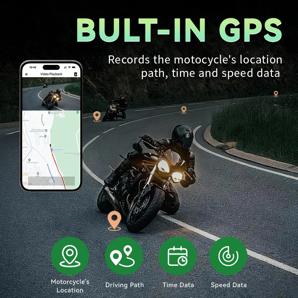 Aoocci C6PRO GPS Carplay 6.25 pollici per Moto con CarPlay e Android Auto Wireless, Navigazione GPS per Motocicletta, Doppio Bluetooth - immagine 5