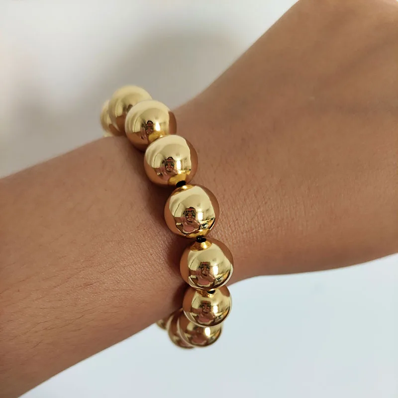 Five Gold Ball Bead Bracelet – Vocete