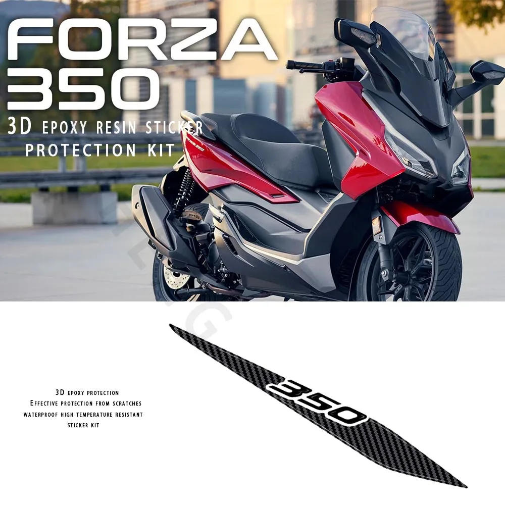 Для Honda Forza 350 NSS 350 аксессуары для мотоциклов защита глушителя 3D эпоксидная смола стикер 2021 2022 2023
