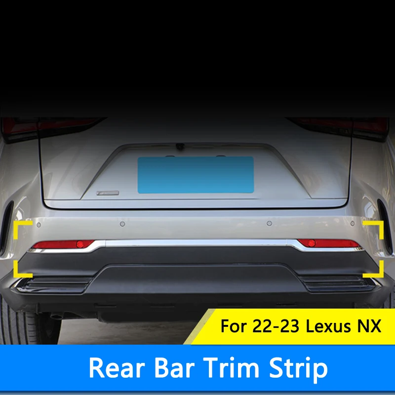 QHCP Car Rear Bumper Trims ABS Rear Bumper Strip Foglight Cover Trim