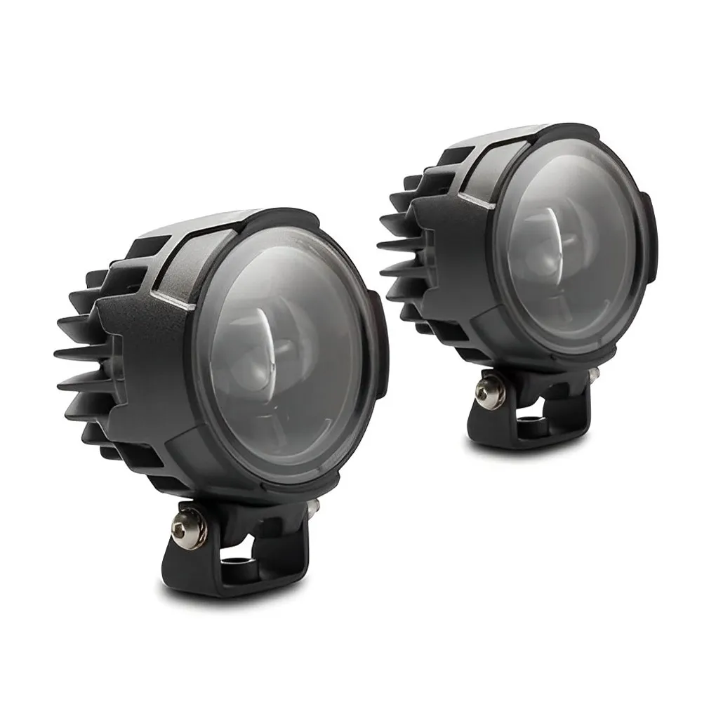 2pcs Auxiliary Fog Light Waterproof Motorcycle Headlight Driving Lamp
