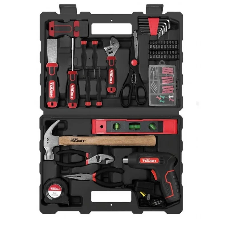 

For Hyper Tough 45 PC Home Repair Tool Set with Scissors, Hex Keys and More, New condition