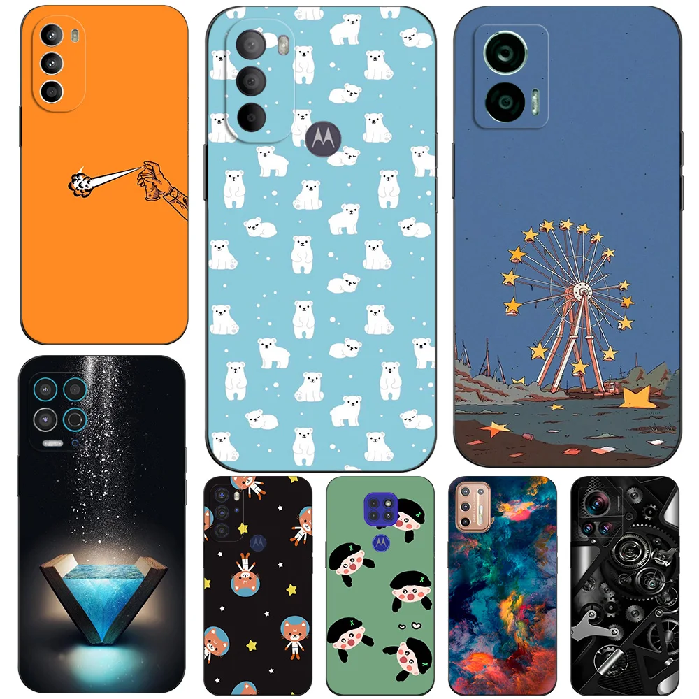 Funda Phone Custodia In Tpu Nero Per Motorola Moto Edge 30 Neo Pro Ultra Fusion 5G E6 Plus E6I E6S Windmill