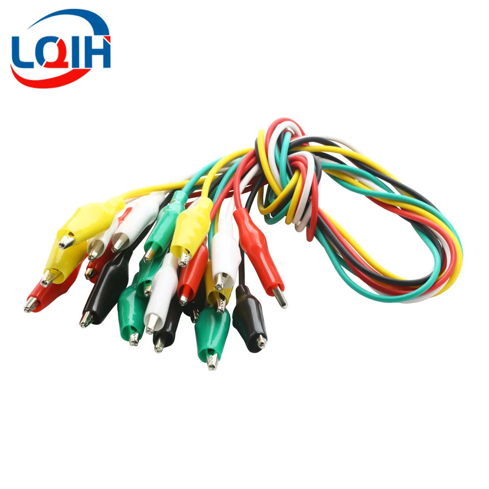 Color Alligator Clip 10PCS Electric DIY Small Battery Power Cord Sheath Electric Clamp Double Head Test Clamp 28mm 35mm 45mm 50cm alligator clips electric test clamp test clip electrical clamp
