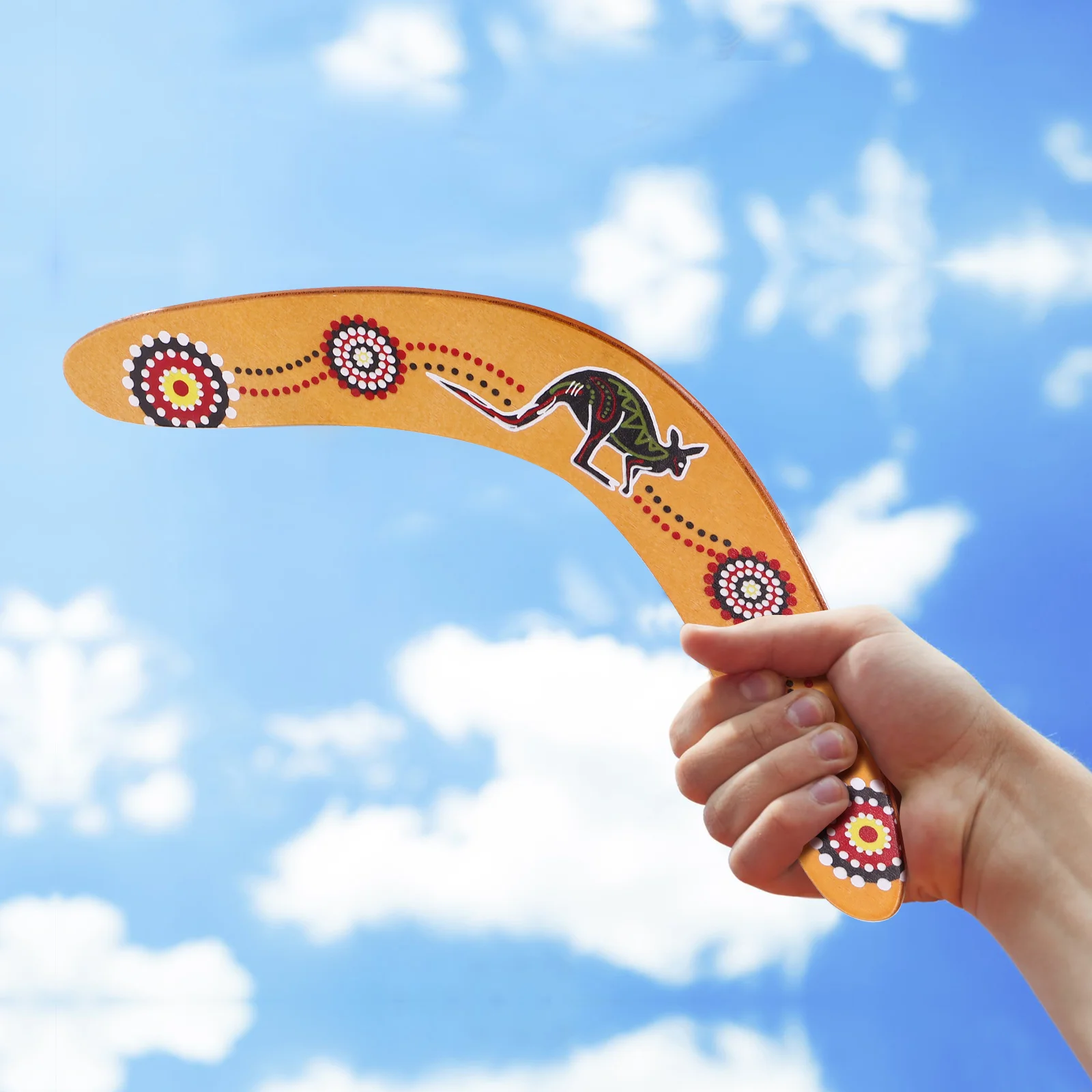 

Clispeed Wooden Boomerang V Shaped Maneuver Dart Outdoor Saucer Funny Flying Toy