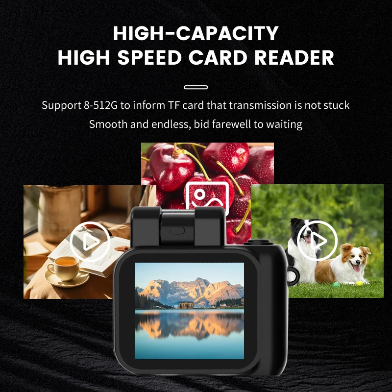 Description Picture 6 of itemMini Camera with Screen HD 1080p Retro Ultra Compact Camera with Flash Lamp and Battery Dock Digital Camera Small Camera