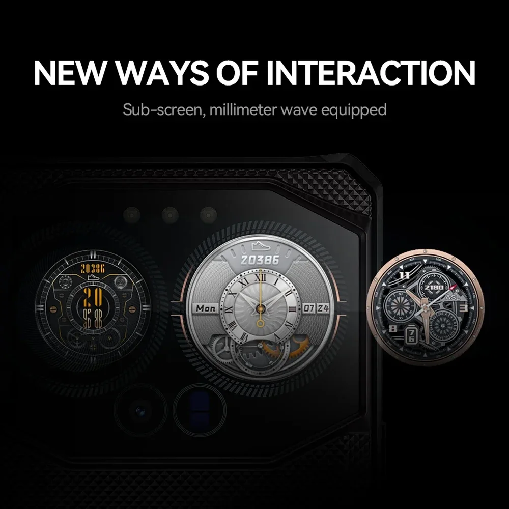 IIIF1505G Rugged Smartphone B3 Pro Android 14 10800mAh 16GB 512GB Mobile Phone 100MP 30W 6.6" Dual Display Ultra-Thin Cellphone