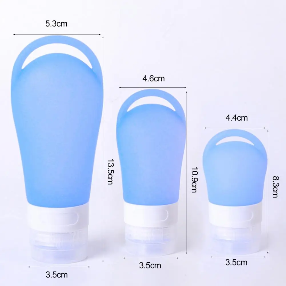 Dispenser Bottle Hanging Hole Refillable Bottle Empty Soft Silicone Travel Travel Container Girls 38/60/90ML
