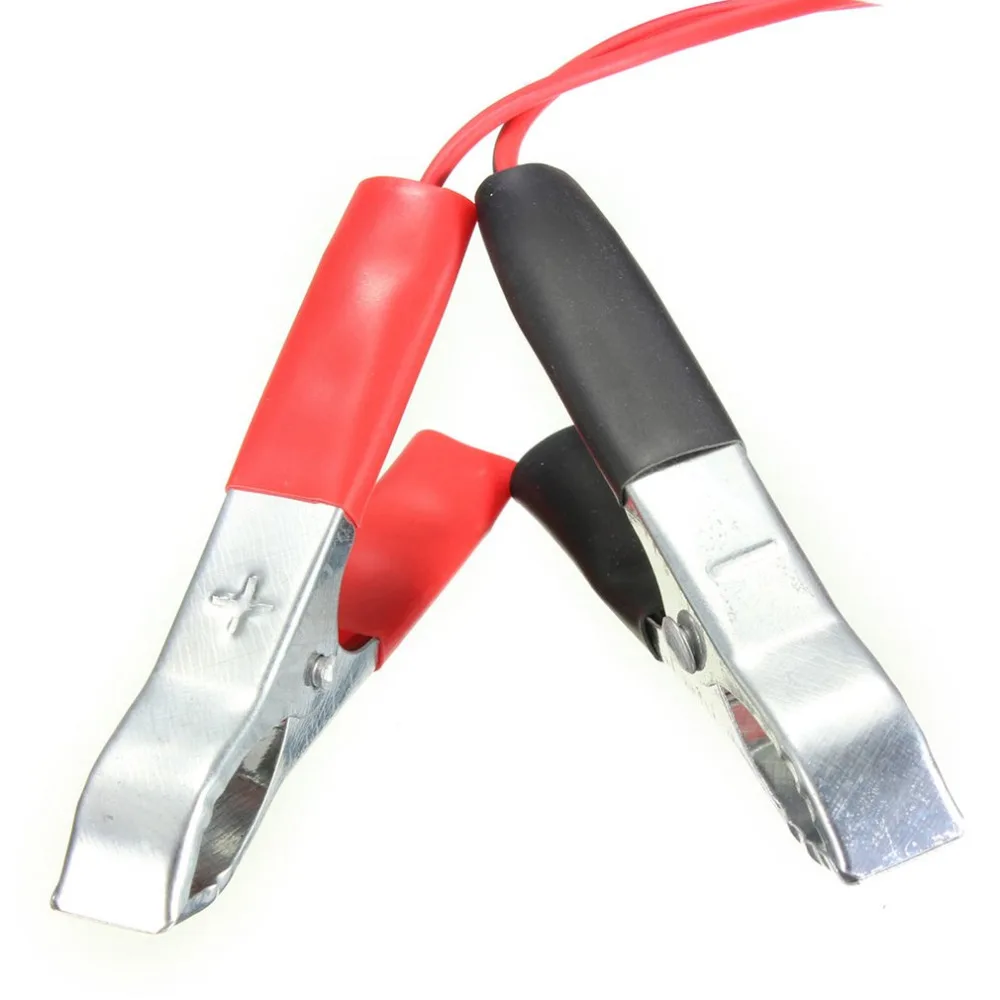 Universal 12V Car Auxiliary Cigarette Lighter Socket Connector Battery Crocodile Clips Power Adapter Extension Cord
