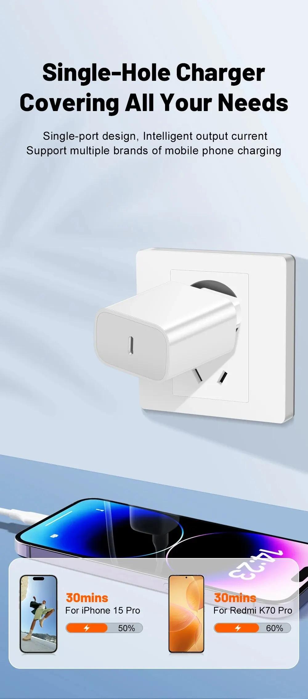 شاحن USB نوع C للهاتف ، كابل شحن سريع ، نوع C ، شاومي ، ريدمي ، نوت 12 ، S23 ، الترا ، PD ، كوري ، 15 ، 20 واط