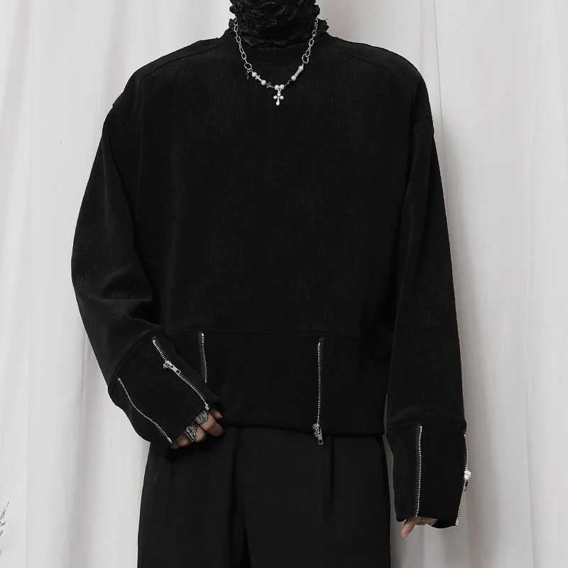 Ndnbf Blockbuster Fleece Spring Clothes, A Senior Male Money Yamamoto Wind Zipper Designer Set Sciolto Girocollo In Pile Marea