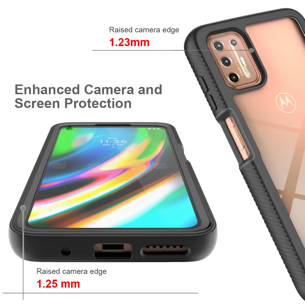 Shockproof Clear Case with Screen Protector