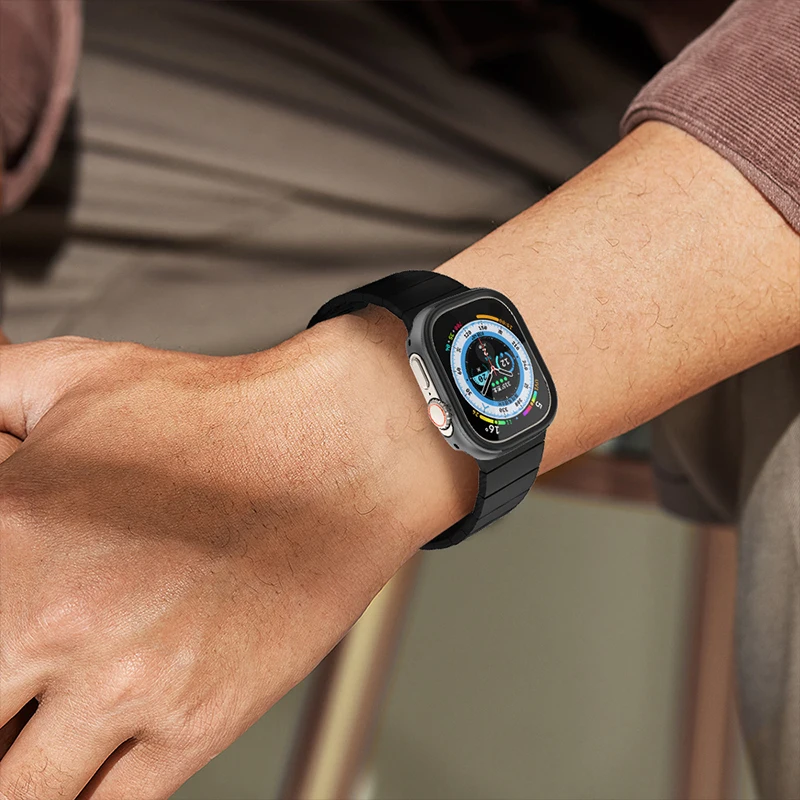 ˷̴ ձ ̽  ð Ʈ 49mm ƼŸ ÷ Ŀ, iwatch ø 8 TPU + ձ   Ʈ 49