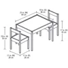 Child Table Chairs Set Grey Rubberwood Safety Round Edges Stable Easy Clean 1-5 Years Old Activity Space Immerse Promote 5