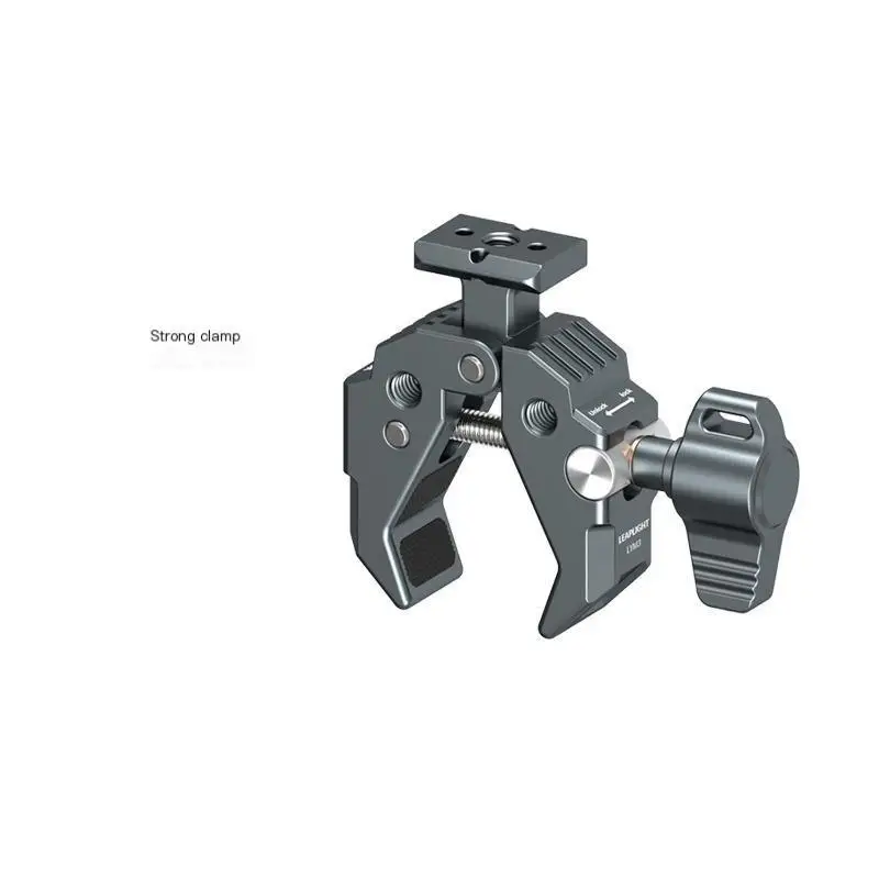 All-metal aluminum alloy U-shaped strong clamp C-shaped pea clamp multi-functional crab claw magic arm fixing accessories