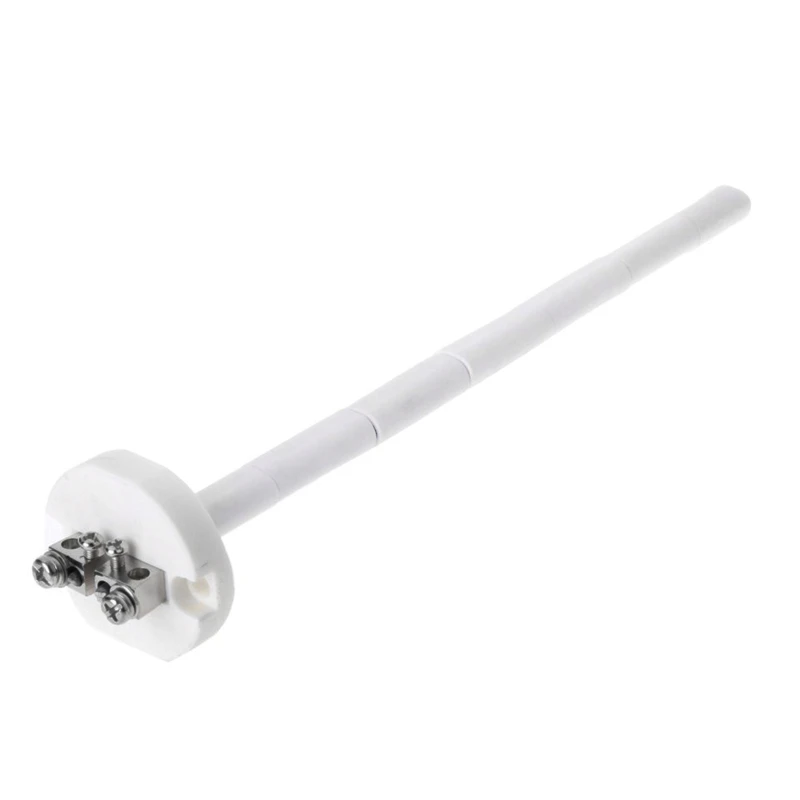 WRP-100 200mm K Type Platinum Rhodium Thermocouple Temperature Sensor Probe White 20CM Ceramic Tube Q84D 4