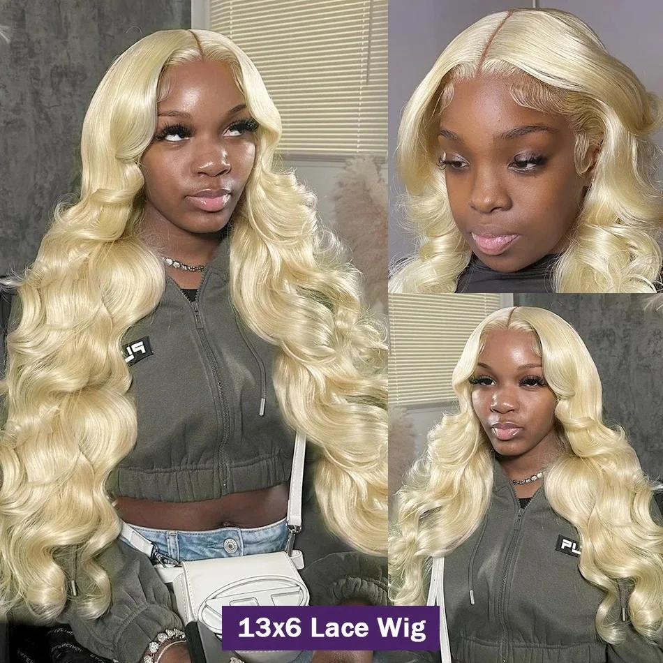 Human Hair Wig 32 34 Inch Honey Blonde 13x4 HD Lace Front 613 Color Body Wave 180 Density 13x6 Lace Frontal Brazilian For Women