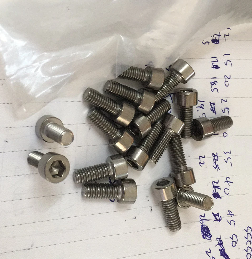 ƼŸ ձ TC4 Ǹ   ĸ ,   ,  , 5-10PCs/Ʈ, Din912 M6/M8 * 10-60mm, 6AL4V