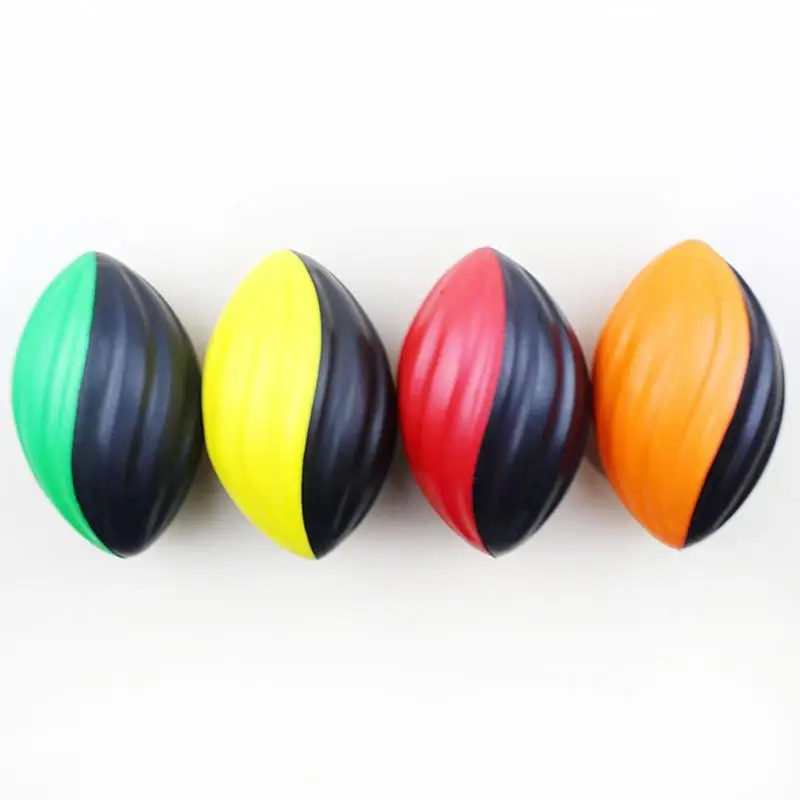 5Inch Mini Soft Sponge Spiral Rugby Ball Slow Rebound Rugby Football Ball Toy For Kids Family Entertainment Activities Supplies