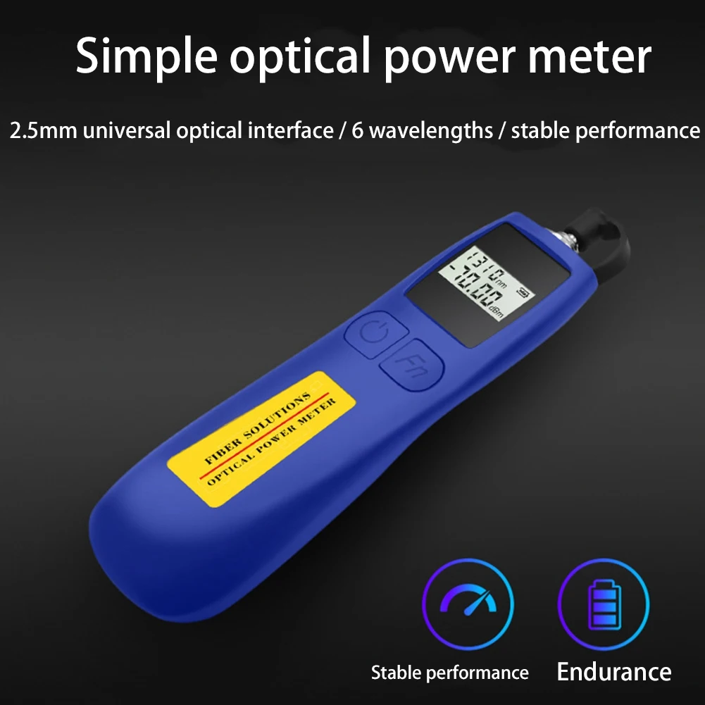 

6 Wavelengths Mini Optical Power Meter Tester -70To10 Optical Fiber Tester Optical Work Rate Meter Handheld FTTH