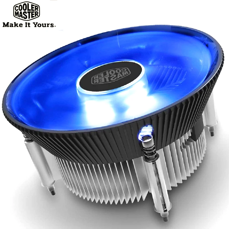Cooler Master I70c Intel Cpu Low Profile Air Cooler, 120mm Blue Light