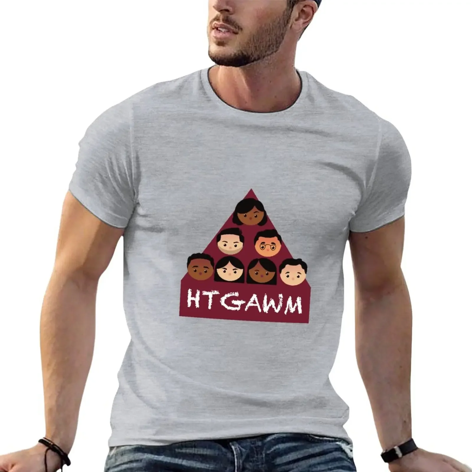 

Мужская футболка HTGAWM, блузка большого размера