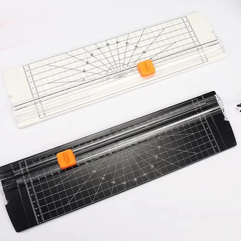 Paper Cutter Home Office Small A4 Portable Manual Bidirectional Paper Cutting Machine Photo Card Payslip Multifunctional Tool