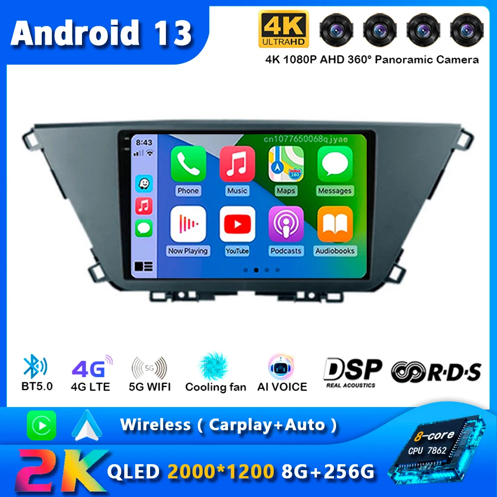 

Android 13 For Kia Carens KY 4 IV 2022 2023 RHD Car Radio Navigation Multimedia Player Stereo GPS WiFi+4G Carplay+Auto video DSP