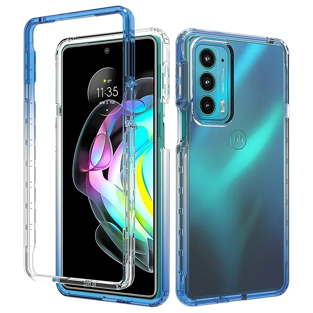 Crystal Clear Dual-Layer Shockproof TPU/PC Protective Case