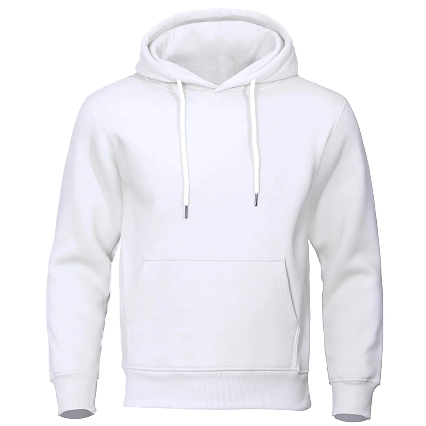Solid Color Men Hoodies Fleece Warm Mens Sweatshirt Fashion Streetwear Casual Men's Loose Breathable Pullovers Brand Hoody