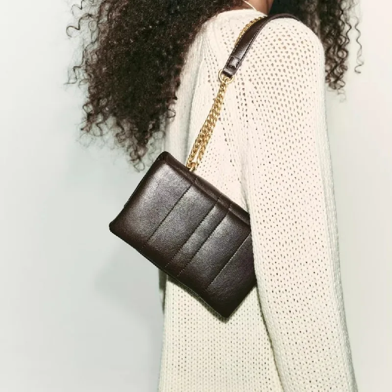 Luxury Brand Soft Pu Leather Chain Shoulder Bag Design Casual Women Purses and Handbag Clutch Tote Bags for Women 2025 Hobo Bag