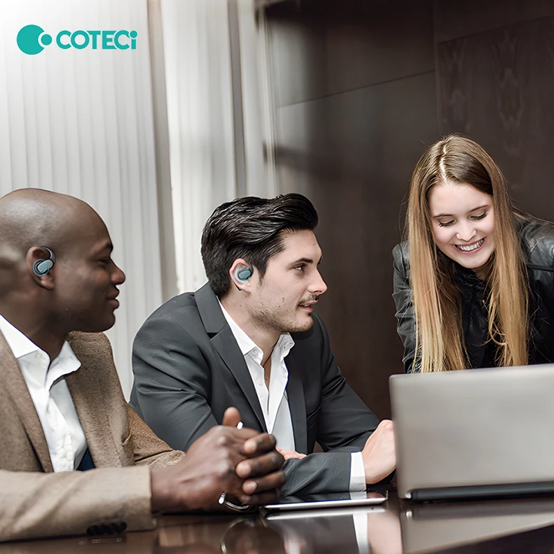COTECi AI 번역 이어버드 실시간 200개 언어 번역기 이어버드 여행용 번역 장치