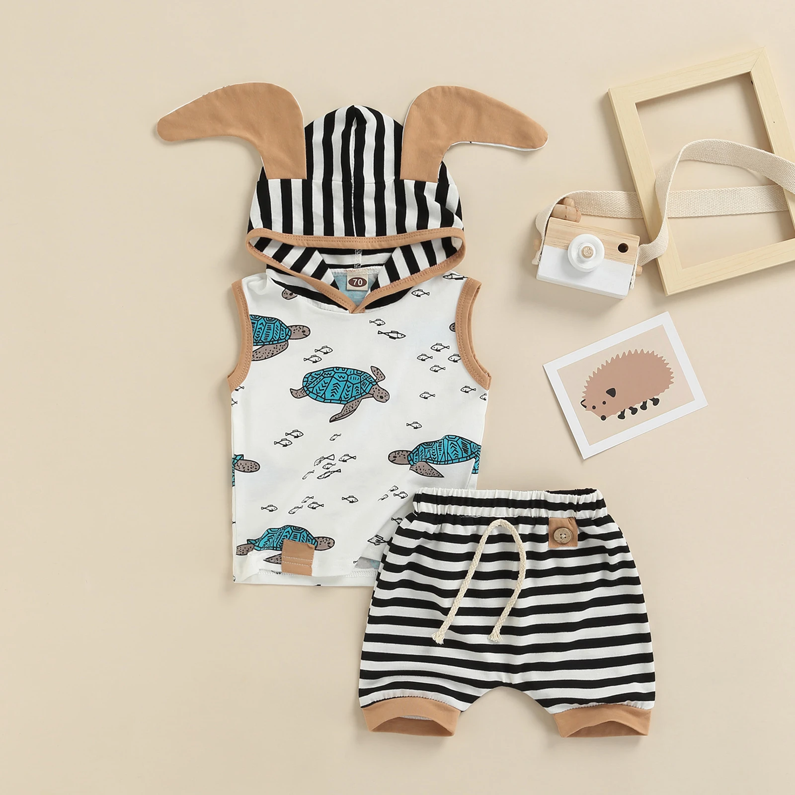 生まれたばかりの男の子の服セット タートルプリントのかわいい衣装 ノースリーブ フード付きトップス ショーツ カジュアル 2ピース 夏 服セット Aliexpress 生まれたばかりの男の子の服セット タートルプリントのかわいい衣装 ノースリーブ フード付きトップス ショーツ カジュアル 2ピース 夏 服セット Aliexpress