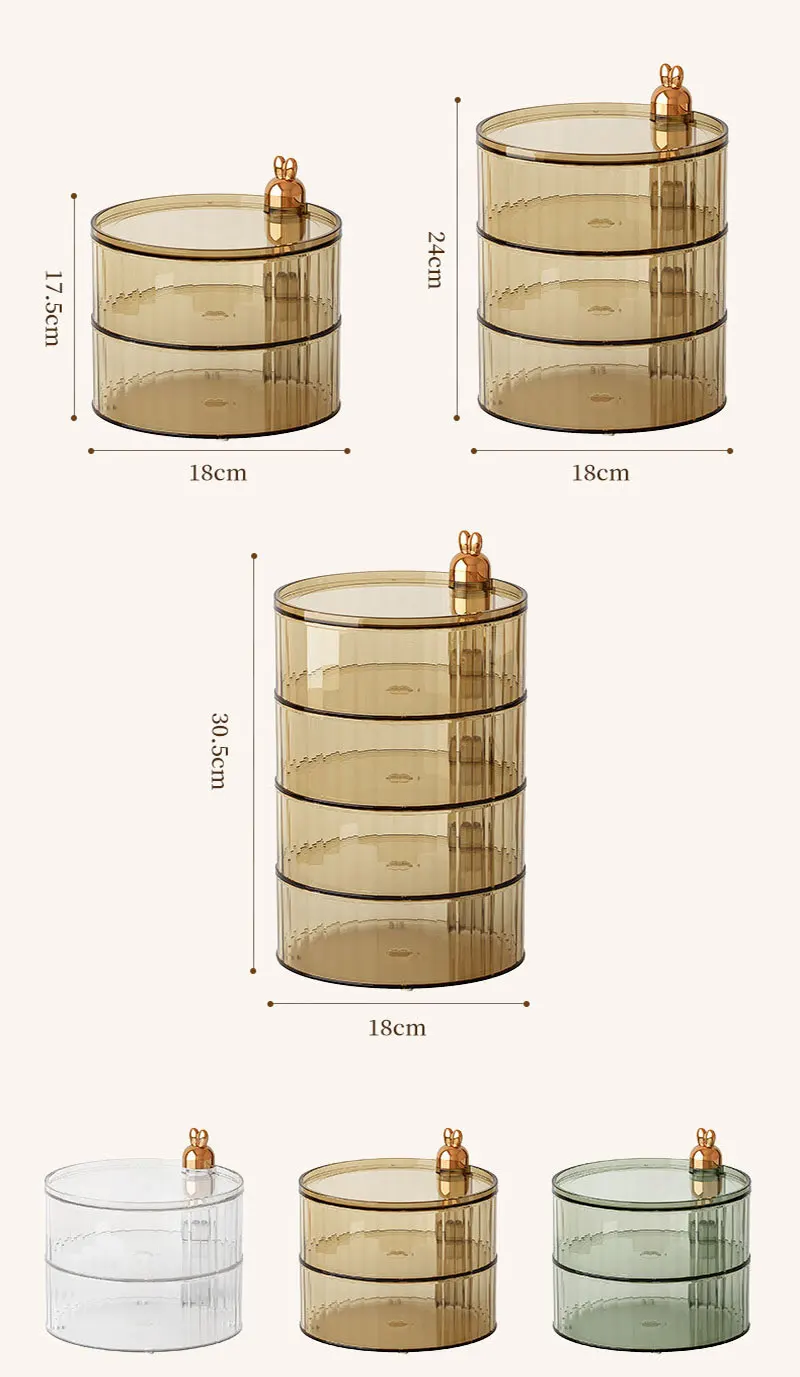 Household living room candy box, high-end light luxury, transparent dried fruit plate, nut snack storage box 6