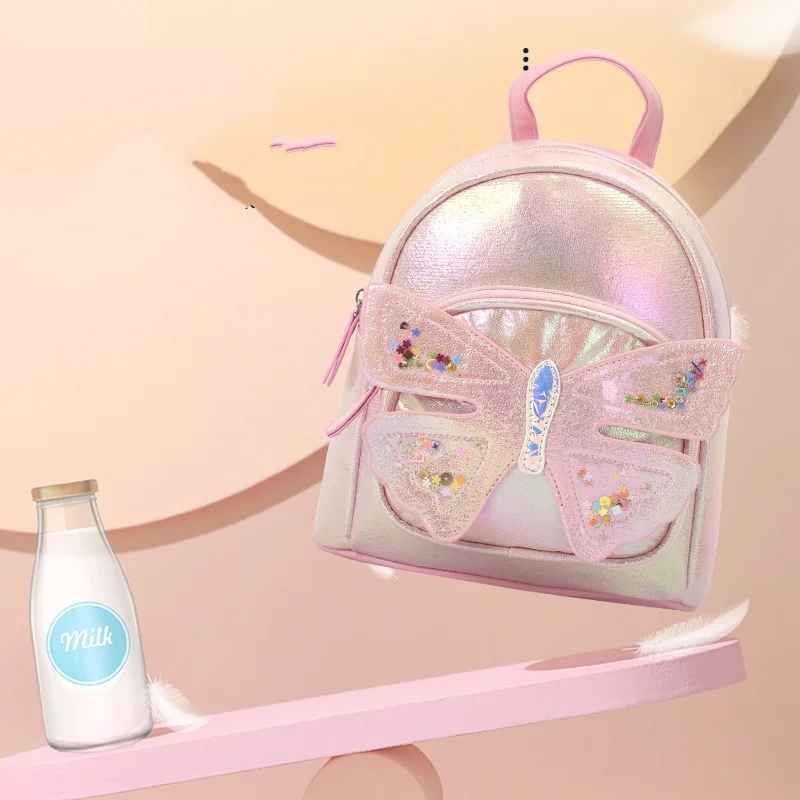 Personalized Big Tail Cat Butterfly Shape Cute and Cute Kindergarten Princess Girl Backpack Children's Backpack 4