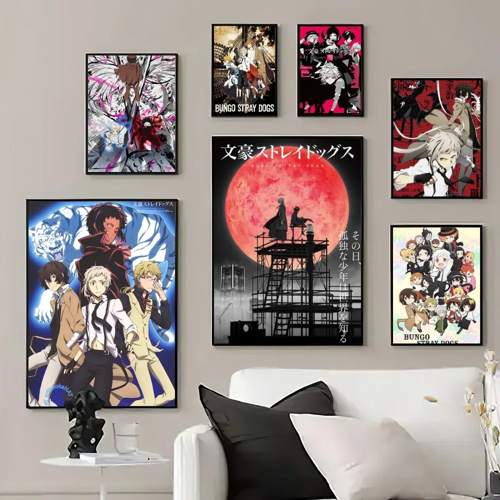 

Anime Bungo Stray Dogs Poster Prints Wall Pictures Living Room Home Decoration