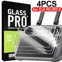 1-4Pcs HD Tempered Glass for DJI RC2 RC Remote Controller Screen Protector Anti-scratch Films for DJI Air 3 Mini 3 4 5Pro RC 2