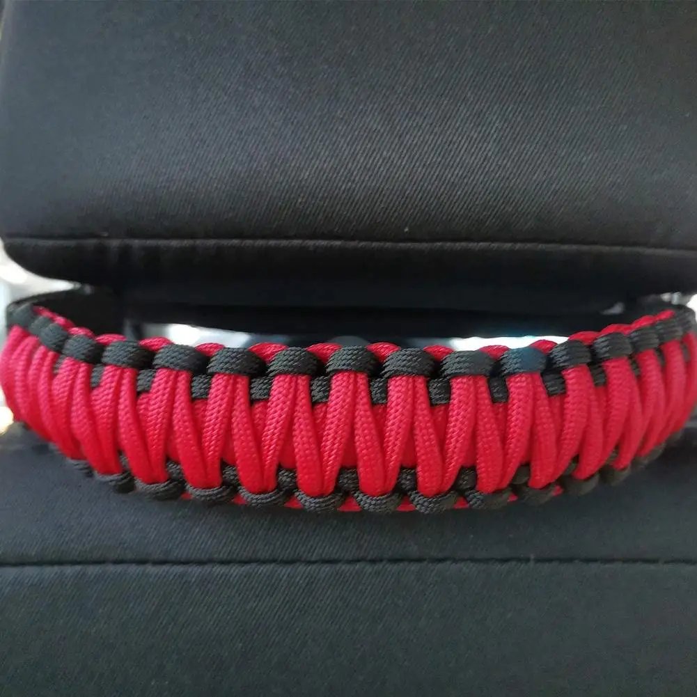 Car Grab Handle Headrest Car Grab Handle Heavy Duty Hand Made Seat Mount Grab Handle Armrest For Wrangler Tj Jk Jl Land Cruiser Suzuk Paracord