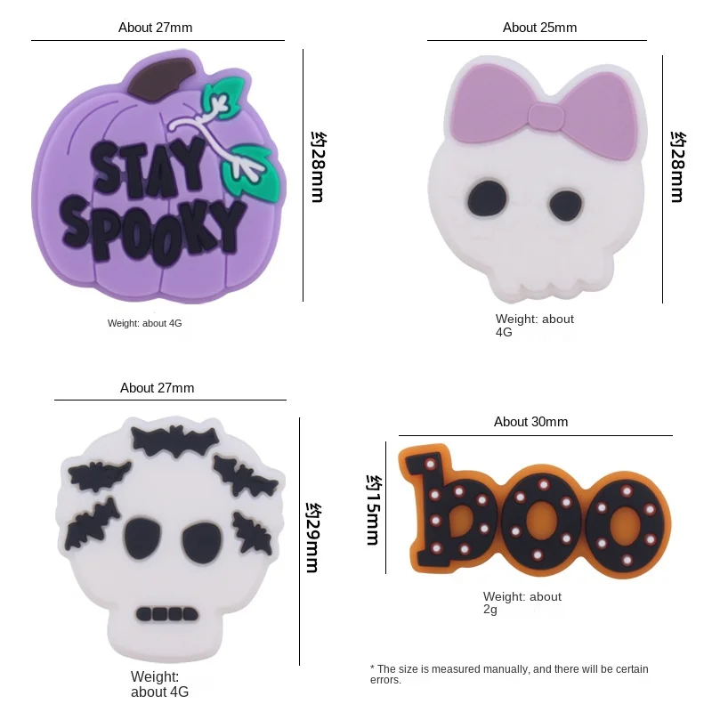 

5pcs/lot Sunrony Cartoon Halloween Pumpkin Monster Silicone Bead Jewelry Making DIY Keychain Necklace Bracelet Accessories