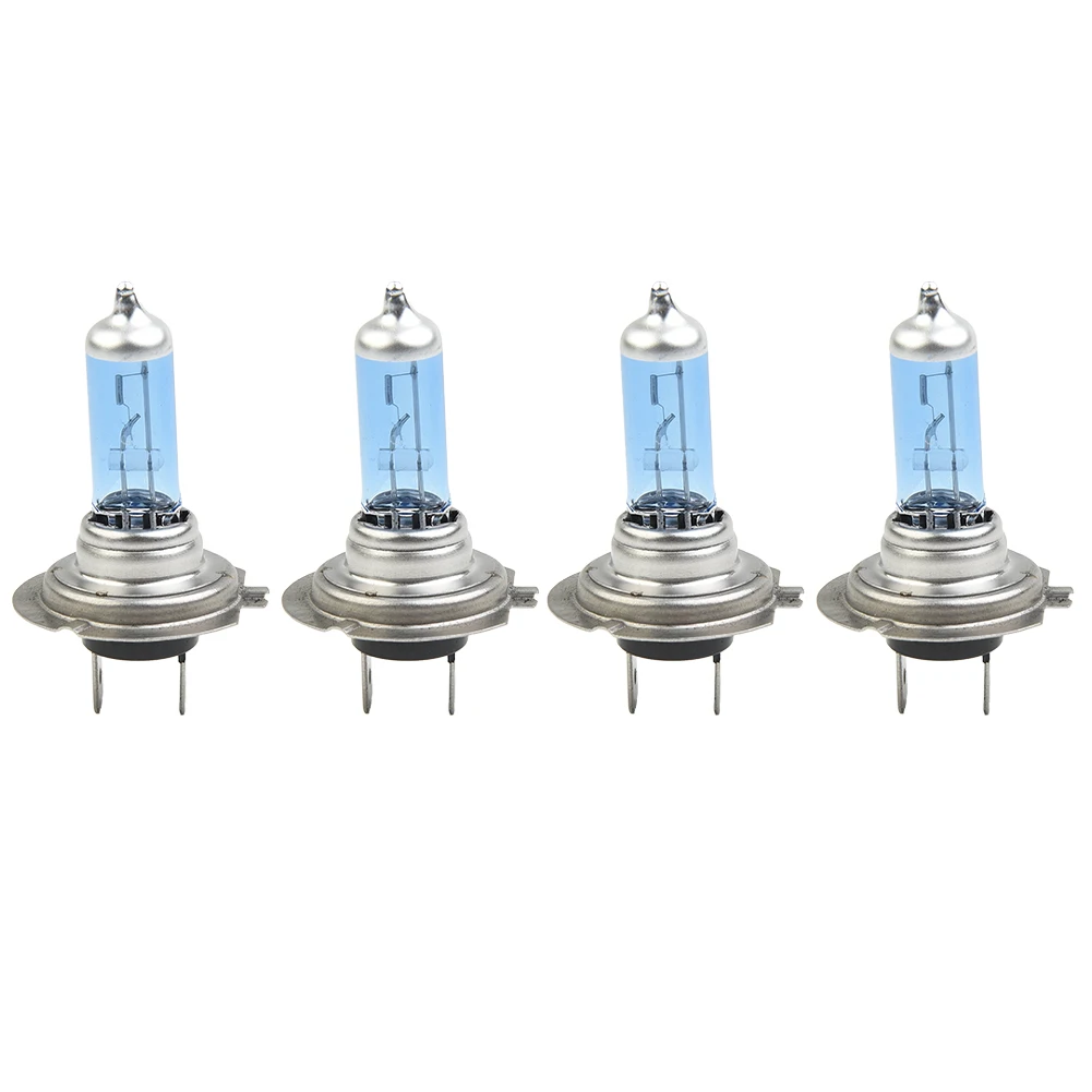 4pcs H7 Car Headlight Bulbs 100W 8500K Xenon Hid Super White Effect for Auto 12V Daytime Running