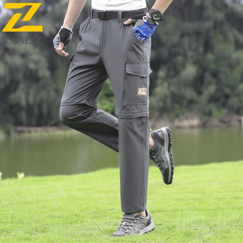 EiAO Men's  Hiking Pants Spring-Summer Quick-Dry Convertible Lightweight Stretch Water-Resistant Multi-Pocket Outdoor Trekking