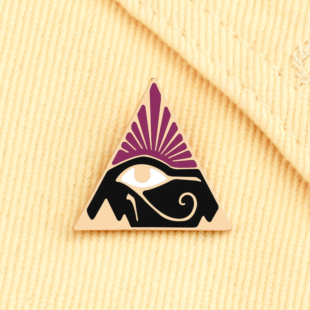 NewAncientEgyptTheEyeofHorusEnamelPinsMysteriousTotemBrooch