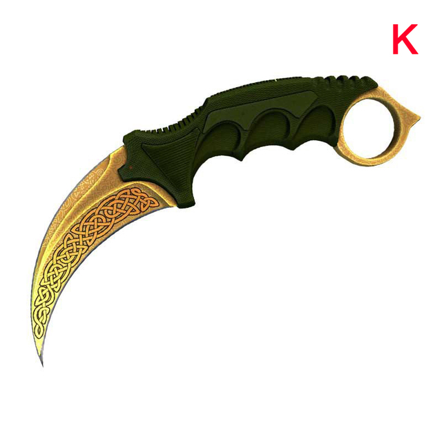 13cm Car Stickers for CS GO Karambit Knife Graphics Laptop Waterproof  Decals Smooth Carefully Position 13cm PVC Decorate