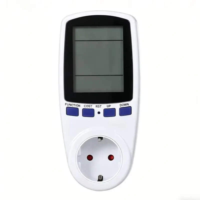 EU 플러그 과부하 보호 기능 7 디스플레이 모델 220V 디지털 LCD 전력계 전력 측정기 소켓 전력량(kWh) 에너지 측정