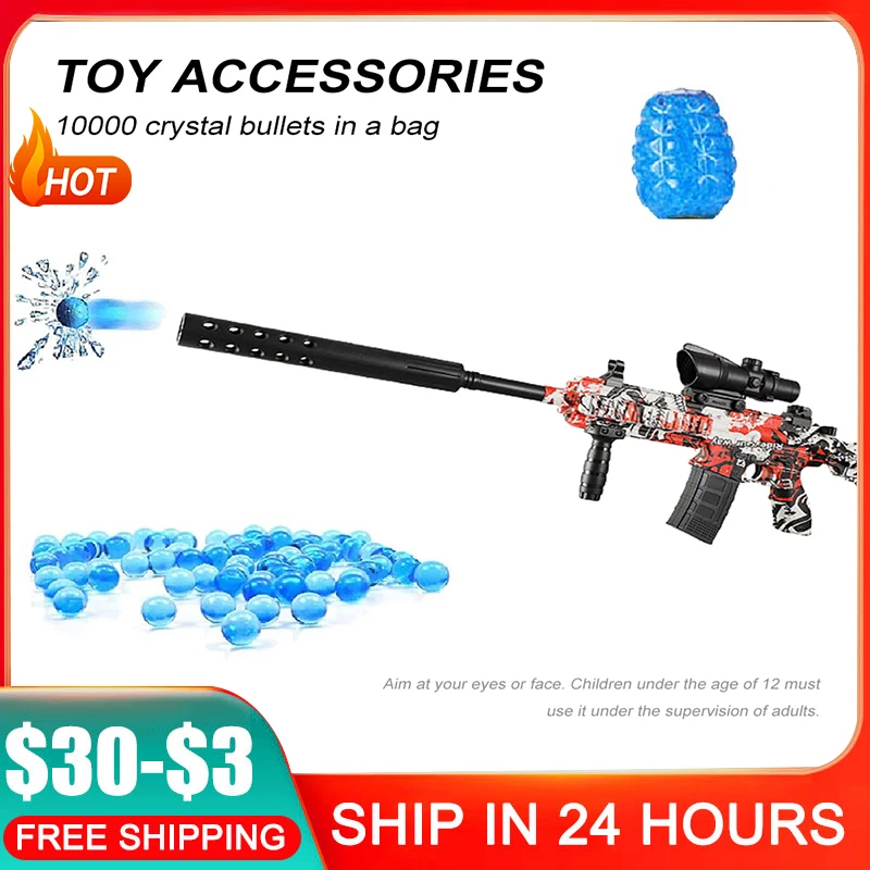 10000pcs/Pack Blaster Bullets Gun Water Ball Airsoft Splatter Ball
