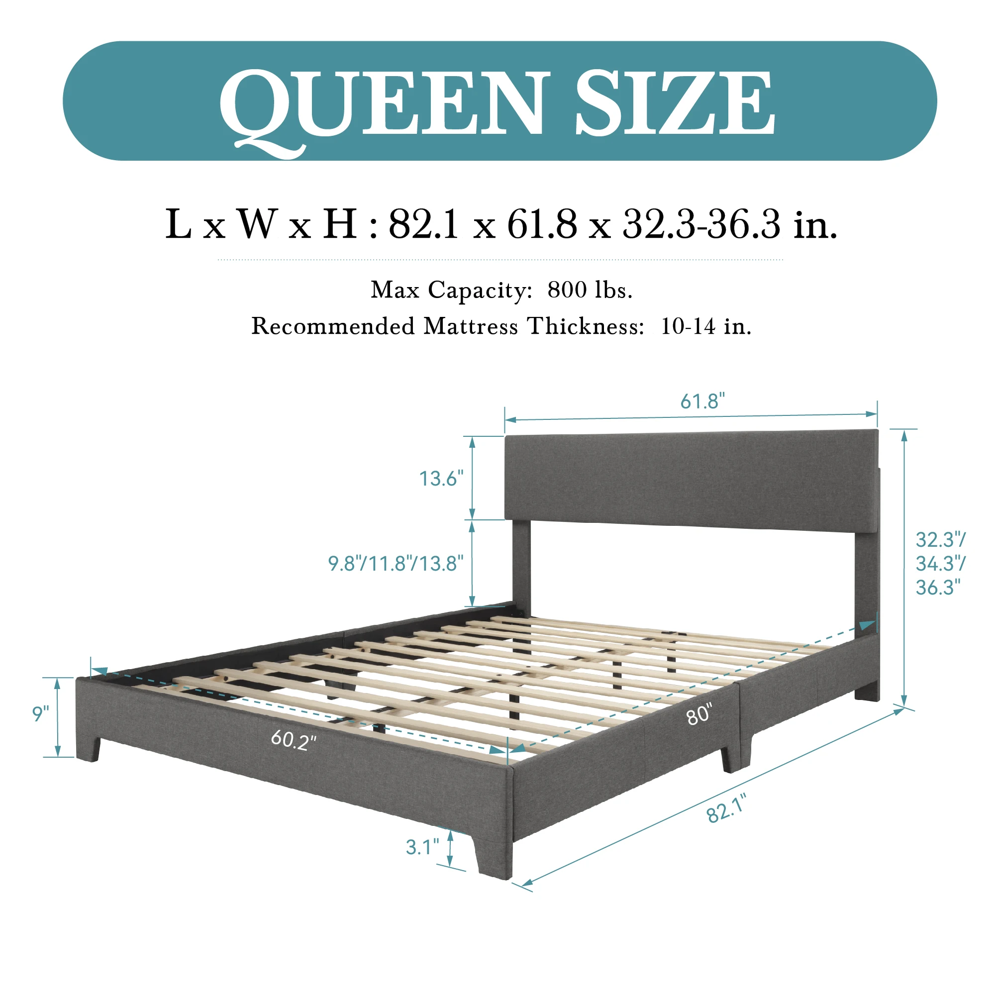Upholstered Bed Frame 6