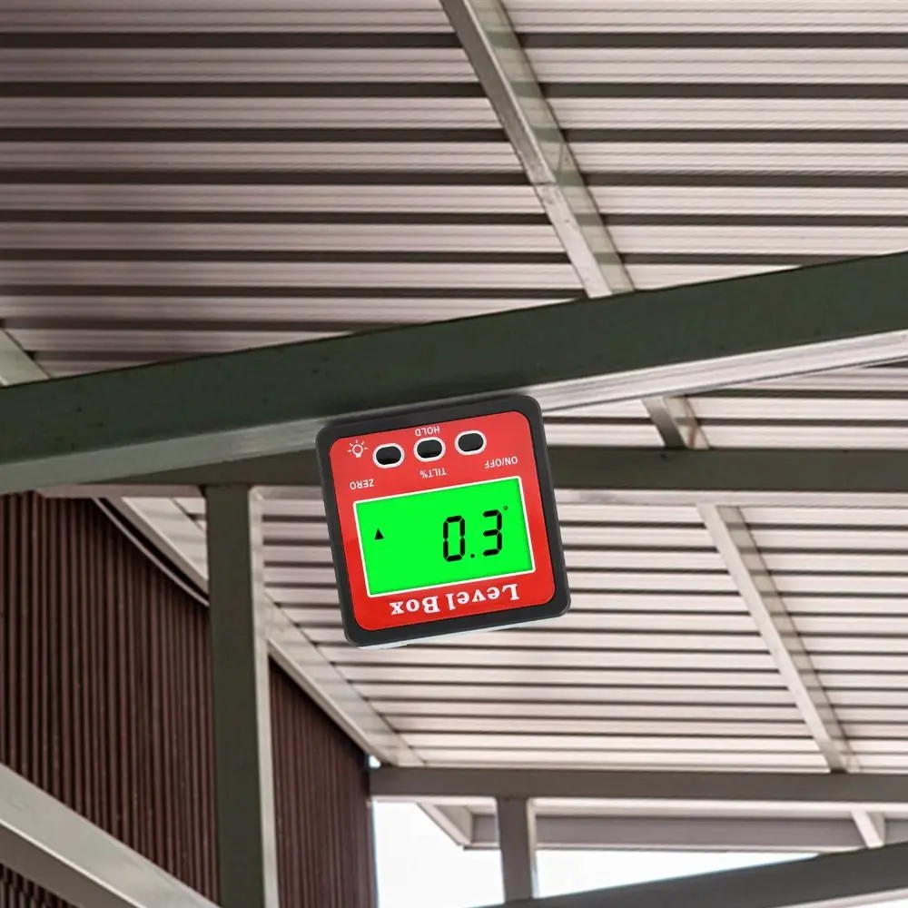 전자 디지털 각도계 레벨 미터 경사 측정 각도 게이지 디지털 디스플레이 자석 틸트 앵글 박스 목공용