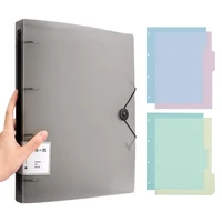 4 Rings Binder 12.59x9.76Inch Hold up 220Sheets Water Resistant for Student Teacher Office Workers Presentation Folder 1